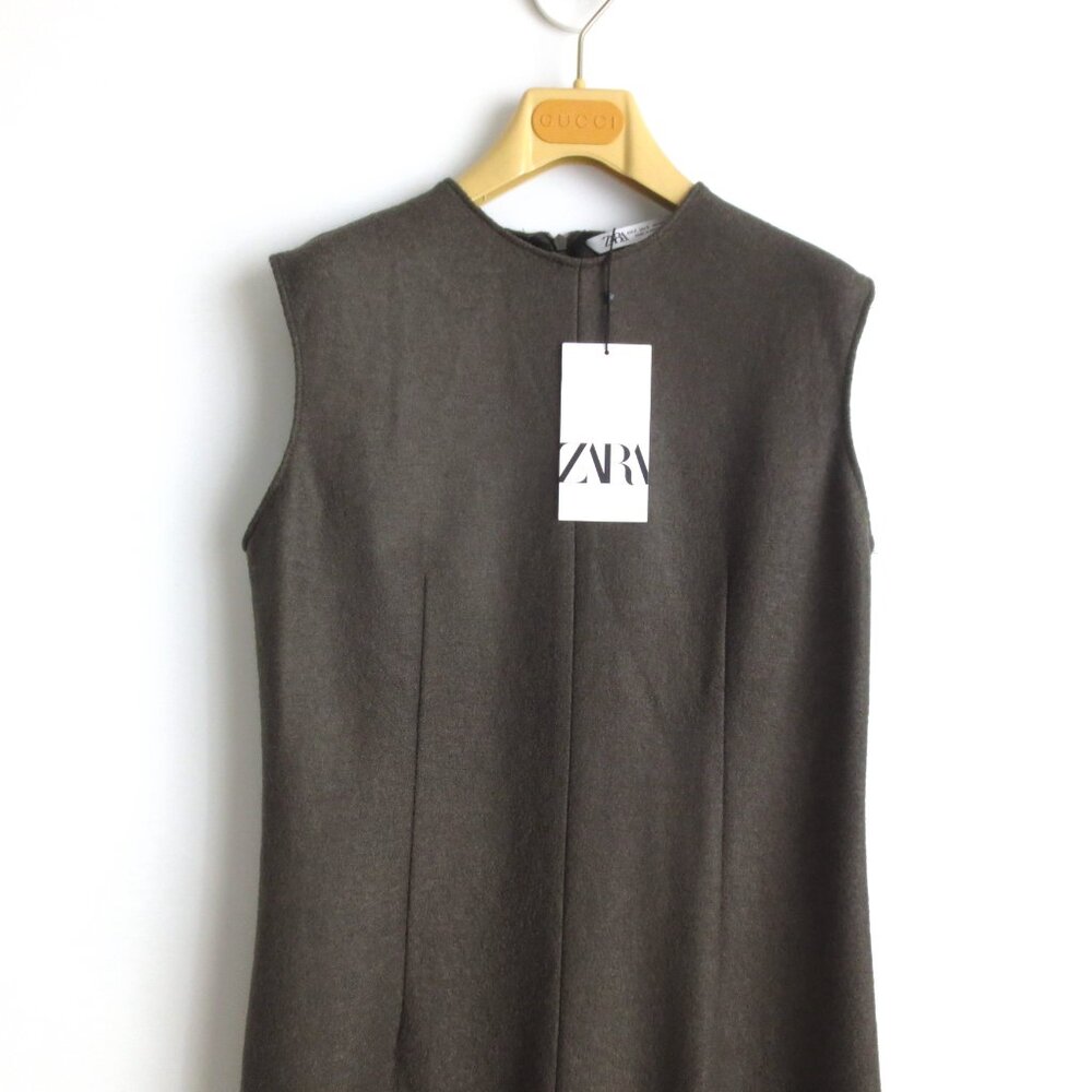 NWT ZARA 100% WOOL DRESS ZW COLLECTION Sz-S/L $109 - Picture 8 of 10
